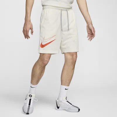 Nike Men's Kd Dri-fit Standard Issue Reversible Basketball Shorts In Sail/wolf Grey/cosmic Clay
