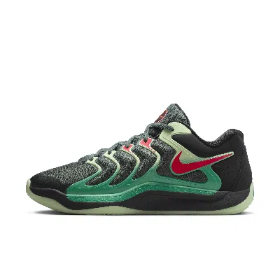 Nike Kd17 Black/bright Crimson Fj9487-002 Men's In Black/bright Crimson/vintage Green