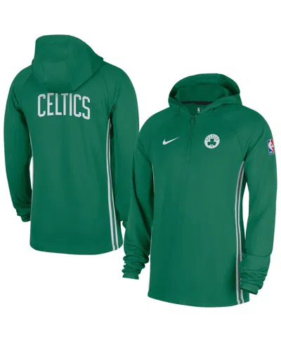 Nike Men's Kelly Green Boston Celtics Authentic On Court Zone Quarter-zip Jacket In Multi