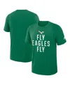 Nike Kelly Green Philadelphia Eagles Direct Handoff Rewind Slub Performance T-shirt In Green