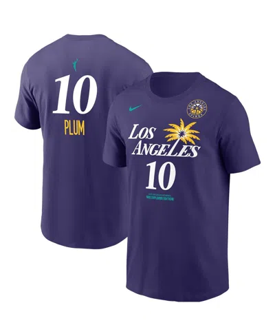 Nike Men's Kelsey Plum Purple Los Angeles Sparks Explorer Edition Name Number T-shirt