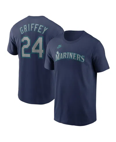 Nike Men's Ken Griffey Jr. Navy Seattle Mariners Fuse Name Number T-shirt