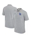 Nike Men's Kentucky Wildcats Primetime Victory Striped Performance Polo In Pewter,white