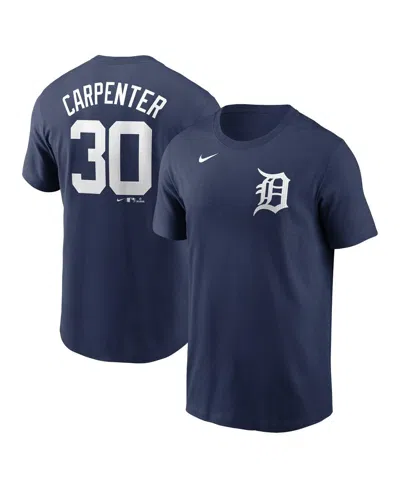 Nike Men's Kerry Carpenter Navy Detroit Tigers Fuse Name Number T-shirt In Blue