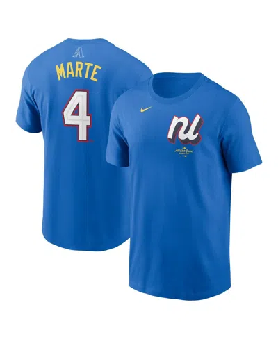 Nike Men's Ketel Marte Royal National League 2025 All-star Edition Name Number T-shirt In Blue