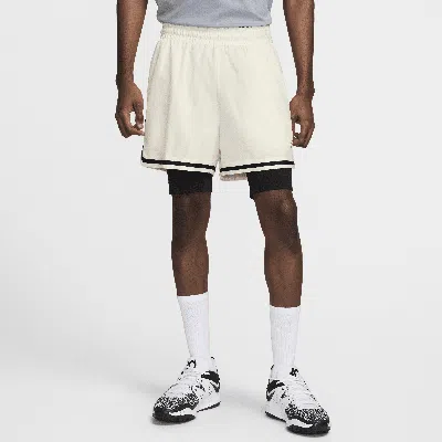 Nike Men's Kevin Durant 4" Dna 2-in-1 Basketball Shorts In White