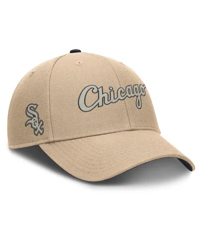 Nike Men's Khaki Chicago White Sox Rise Adjustable Hat In Brown