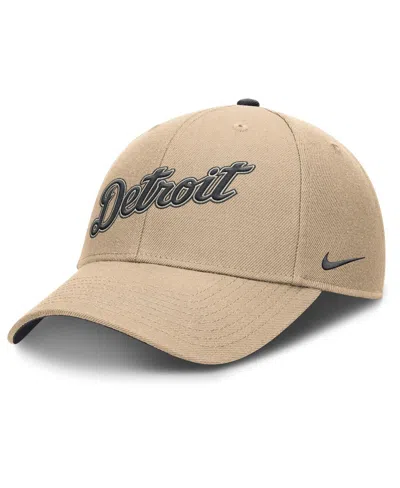Nike Men's Khaki Detroit Tigers Rise Adjustable Hat In Brown