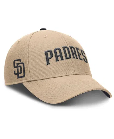 Nike Men's Khaki San Diego Padres Rise Adjustable Hat In Brown