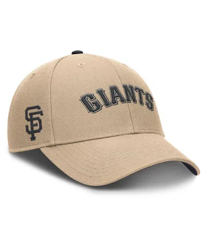 Nike Men's Khaki San Francisco Giants Rise Adjustable Hat In Brown