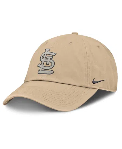 Nike Men's Khaki St. Louis Cardinals Club Adjustable Hat In Brown