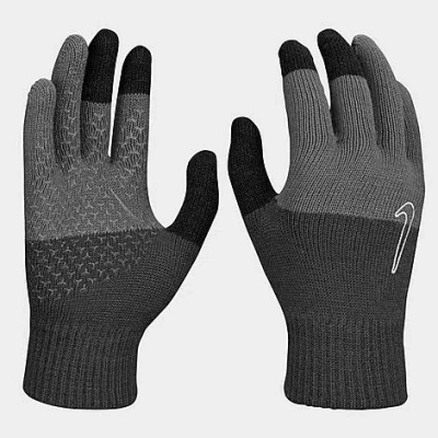 Nike Men's Knit Tech Grip 2.0 Gloves In Anthracite/black/white