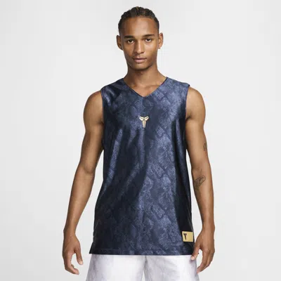 Nike Kobe  Men's Dri-fit Standard Issue Reversible Basketball Jersey In Blue