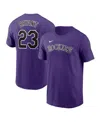 Nike Men's Purple Colorado Rockies Large Logo Legend Performance T-shirt In Purple