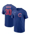 Nike Men's Kyle Tucker Royal Chicago Cubs Fuse Name Number T-shirt In Blue