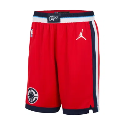 Nike Men's La Clippers 2024/25 Statement Edition Jordan Dri-fit Nba Swingman Shorts In Red