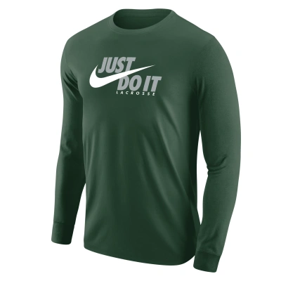 Nike Men's Lacrosse Long-sleeve T-shirt In Green