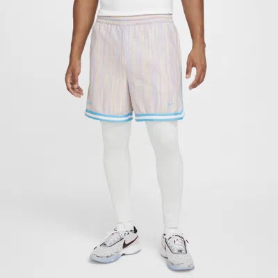 Nike Men's Lebron Dna 6" 3-in-1 Basketball Shorts In White