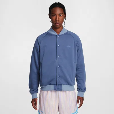 Nike Men's Lebron Standard Issue Therma-fit Basketball Jacket In Blue