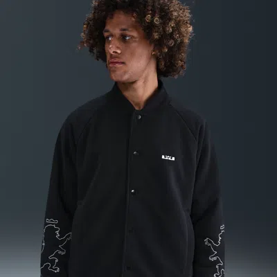 Nike Men's Lebron Standard Issue Therma-fit Filled Jacket In Black