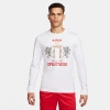 Nike Men's Lebron Strive For Greatness Graphic Long-sleeve T-shirt In White