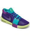 Nike Men's Lebron Witness 8 Basketball Sneakers From Finish Line In Field Purple/white/dusty Cactus