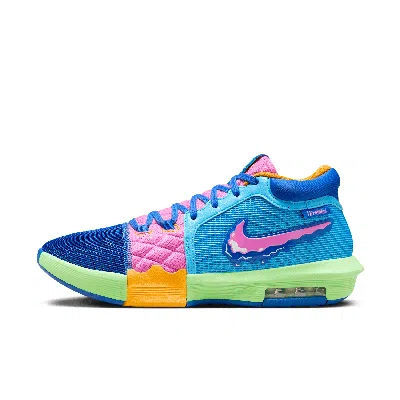 Nike Men's Lebron Witness 8 "i Promise School" Basketball Shoes In Multi-color/baltic Blue/playful Pink/multi-color