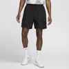 Nike Life Drawstring Cargo Camp Shorts In Black