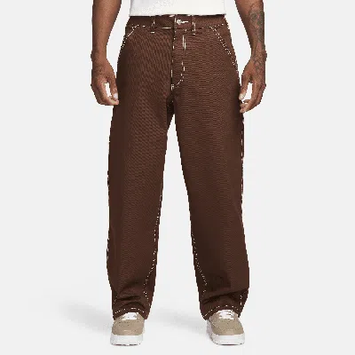 Nike Men's Life Carpenter Pants In Brown