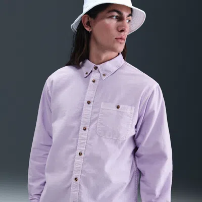 Nike Men's Life Oxford Shirt In Purple