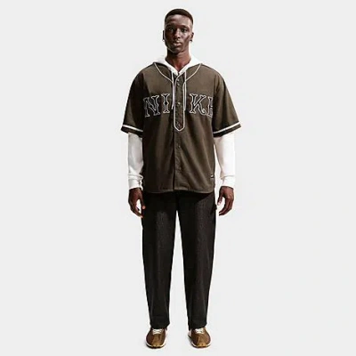 Nike Men's Life Vintage Sport Top In Brown