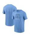 Nike Light Blue Boston Red Sox Early Innings Stack T-shirt In Blue