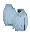 Nike Men's Light Blue Dallas Mavericks Authentic Standard Issue Full-zip Hoodie Jacket In Light Blue