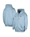 Nike Men's Light Blue New York Knicks Authentic Standard Issue Full-zip Hoodie Jacket In Light Blue