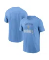 Nike Men's Light Blue San Diego Padres Early Innings Stack T-shirt In Blue