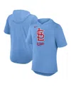 Nike Light Blue St. Louis Cardinals Tri-blend Hoodie T-shirt In Light Blue