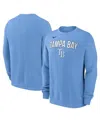 Nike Men's Light Blue Tampa Bay Rays Pullover Sweatshirt In Blue