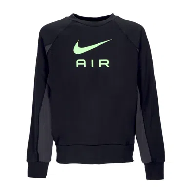 Nike Men's Lightweight Crewneck Sweatshirt Sportswear Air French Terry Crew Black/dk Smoke Grey/ghost Gre