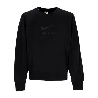 Nike Men's Lightweight Crewneck Sweatshirt Sportswear Air French Terry Crewneck Black/black