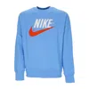 Nike Men's Lightweight Crewneck Sweatshirt Sportswear Trend Fleece Crew University Blue In Blue