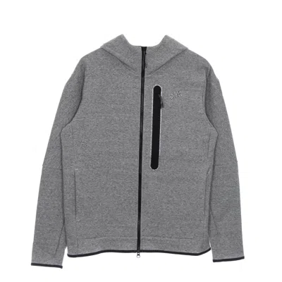 Nike Men's Lightweight Hooded Zip Sweatshirt Tech Fleece Full Zip Hoodie Revival Black/htr