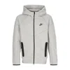 NIKE MEN'S LIGHTWEIGHT HOODED ZIP SWEATSHIRT TECH FLEECE FULL-ZIP WINDRUNNER HOODIE DK GRAY HEATHER/BLACK