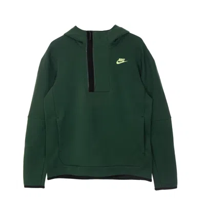 Nike Men's Lightweight Hoodie M Sportswear Tech Fleece Half Zip Hoodie Galactic Jade/lt Liquid Lime In Green