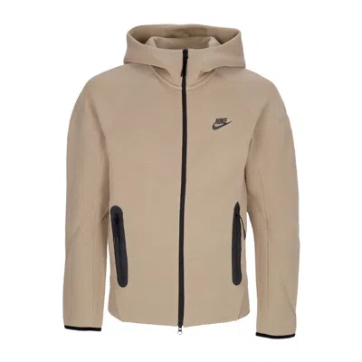 Nike Men's Lightweight Hoodie Tech Fleece Full-zip Windrunner Hoodie Khaki/black