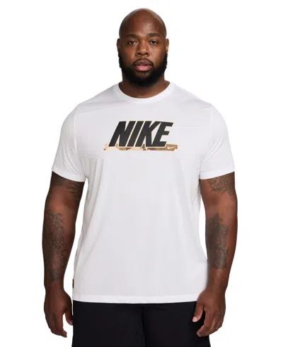 Nike Men's Logo Fitness T-shirt In White