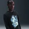 Nike Men's Long-sleeve Basketball T-shirt In Black
