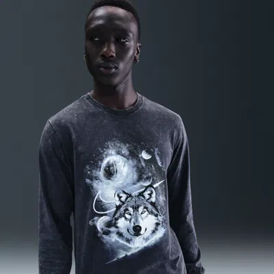 Nike Men's Long-sleeve Basketball T-shirt In Blue