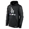 Nike Men's Los Angeles Dodgers Authentic Collection  Therma Mlb Pullover Hoodie In Black