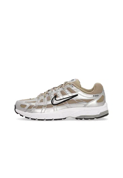 NIKE MEN'S LOW SHOE P-6000 KHAKI/METALLIC SILVER/MTLC PLATINUM