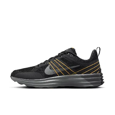 Nike Men's Lunar Roam Shoes In Black/grey/orange